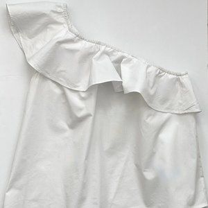 Asymmetric Allure: A-Line One-Shoulder Top